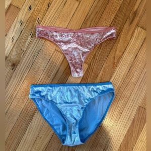 Two pairs of Victoria’s Secret Velvet Underwear Size M